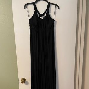 Black New York & Company Maxi Dress with braided details, Size S (runs big)
